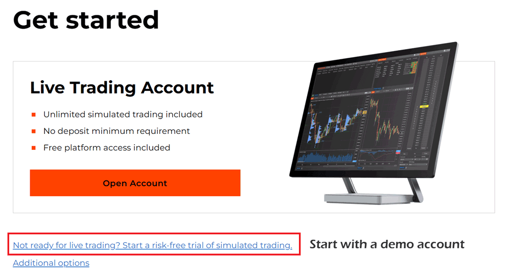 NinjaTrader Trading Account