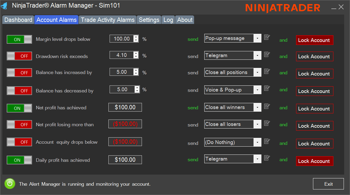 NinjaTrader Guardian Angel Assistant